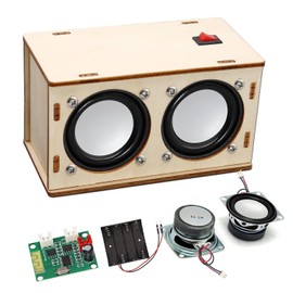 STEM Projects for Kids & Adults Build Your Own Bluetooth Speaker - Science Experiment Electronics Kit | Beginner's Starter DIY Set, STEM Gifts for Teenage Girls + Boys Ages 10 and Up (Dual Speakers)