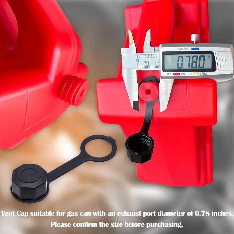 MEAJOO 4PCS Gas Can Vent Caps - Replacement Screw Vent