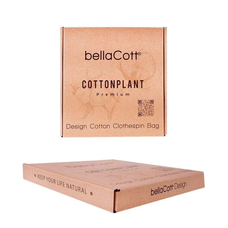 BellaCott 48 Clothes Pegs Yellow with Stainless Steel Feathers and