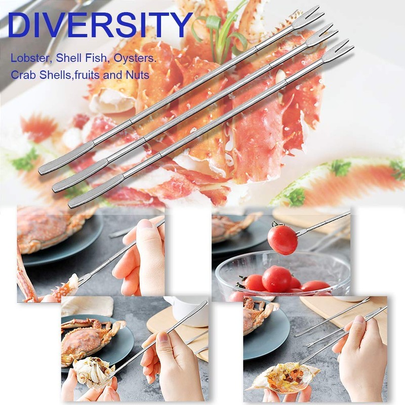 GLE2016 Seafood Cracker Set Nutcrackers Tools Including 4 Crab Crackers,4