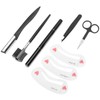 8pcs / set Eyebrow Razor Eyebrow Trimmer Shaver Comb Clip