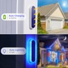 YiLaie Blue Solar Lights for Outside Auto ON/Off, Small Stick