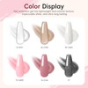 PEACECOLOR Poly Nail Gel Starter Set, 6 Colours, Poly Nail
