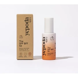 Yepoda Tinted Sun Cream - The SPF BFF, Day Cream with Sun Protection Factor (SPF 50), Mineral Zinc Sun Cream with Moisturising Aloe Vera and Hyaluronic Acid (50 ml)