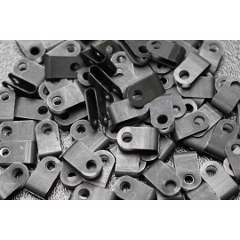 INSTALL BAY 25 PACK 1/8 IN CABLE CLAMPS NYLON BLACK UV RESISTANT HOSE WIRE ELECTRICAL BCC18