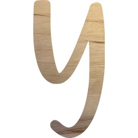 Wooden 3 Inch Letters Unfinished Y Cutout, Blank Wall Alphabet Wood Letter Shape, Hometown Font Small Wreath DIY