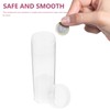 SEWACC 10pcs Coin Storage Tubes Round Clear Plastic Quarter Tubes