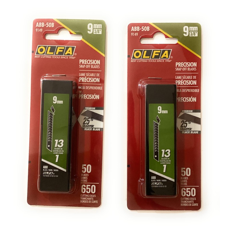 O L F A OLFA 9149 ABB-50B 9mm UltraSharp Black