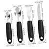 Ciieeo 1 Set Adaptive Utensils for Elderly and Disabled Weighted