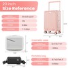 Aluminum Frame 20 Inch Carry-On Luggage with Front Open Compartment