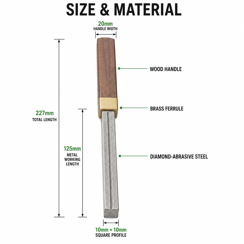 Diamond Guitar Fret Crowning File for Guitar Repair – 4