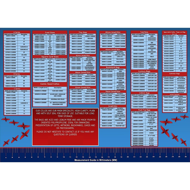 celloexpress Bookmark - 65mm x 220mm + 30mm Flap -