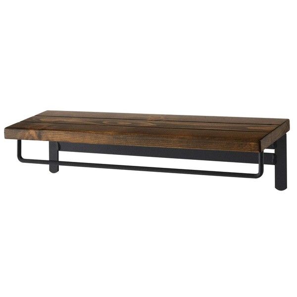 Bon Furniture Towel Rack, Towel Bar, Towel Hanger with Shelf,