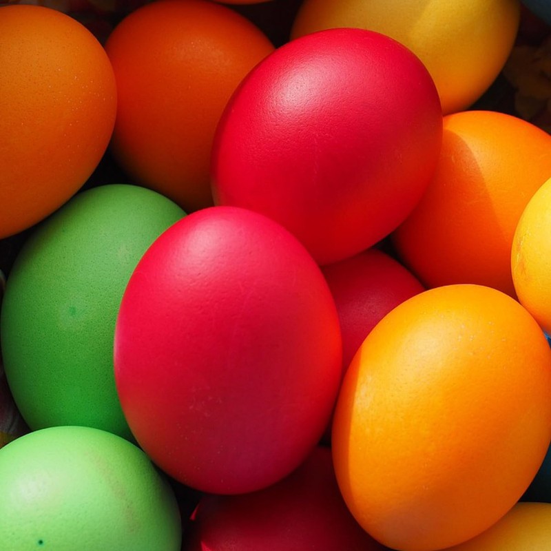 com-four® 25 x Egg Colours Strong - Easy Cold Dye