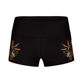 Hurley Women's Compression Floreal Surf Shorts - Black - XL