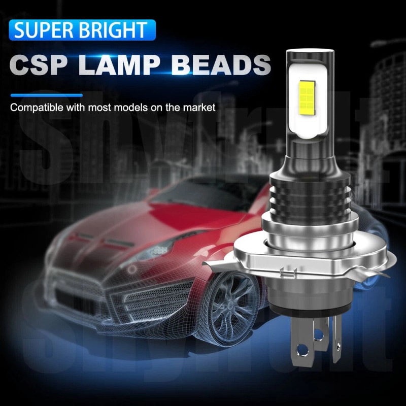 SHYFRULT For Chevy-Pickup 1981-87 C10 K10 Blazer 4x6" LED Headlights