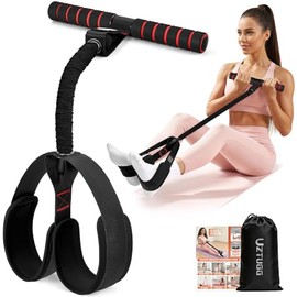 Bandas de resistencia de pedal con asas, bandas de ejercicio mejoradas para entrenamiento de cuerpo completo, núcleo, ABS, piernas, glúteos, brazos, p