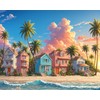 Lovepefe Romantic Beach Paint by Numbers Kit for Adults Beginners
