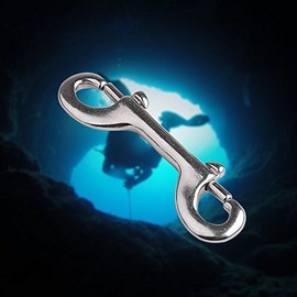 ORCATORCH Stainless Steel Double Ended 4.5'' Bolt Snap Corrosion-Resistant Marine Clip for Underwater Scuba Diving (SH304-4.5inch)
