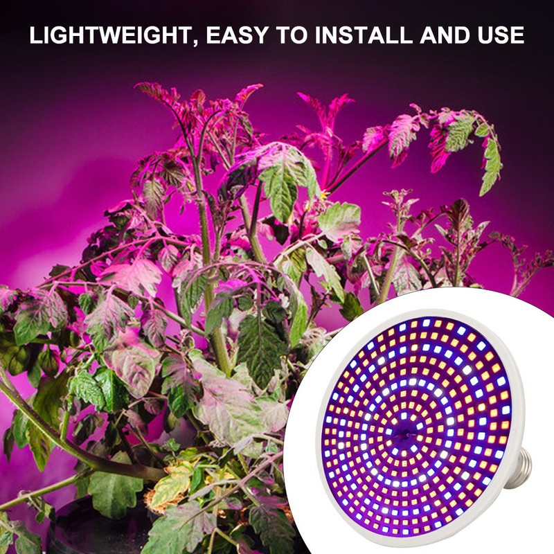 290LED Single Head LED Plant Light Bulb Greenhouse Garden Indoor