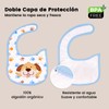 AFPYC 8pcs Baberos de Bebé para Niños, Impermeables, con Diferentes