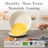 ESLITE LIFE Nonstick Ceramic Frying Pans Skillets Set with Lids,