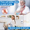 Wireless Caregiver Pager Alert System SOS Emergency Call Button for