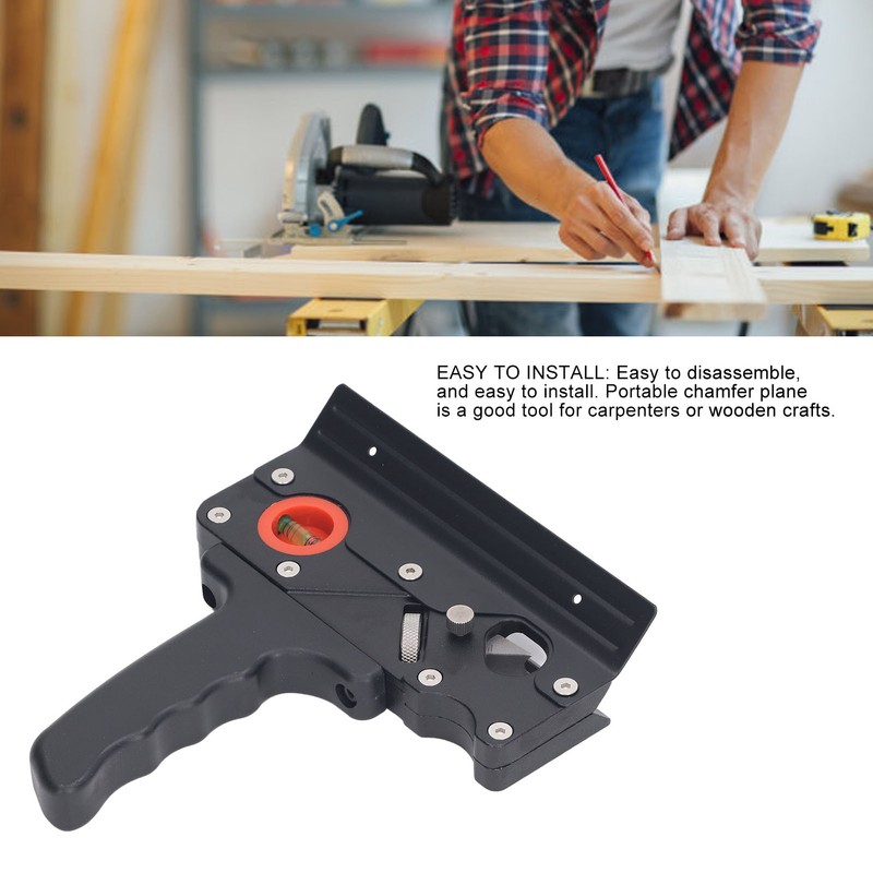 Chamfer Plane Aluminum Alloy Woodworking Hand Planer for Quick Edge