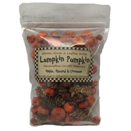 Shoots, Roots & Leather Boots Lumpkin Pumpkin Botanical Potpourri Bowl Filler – 2 Cup Bag – Warm Maple, Almond & Cinnamon Fragrance
