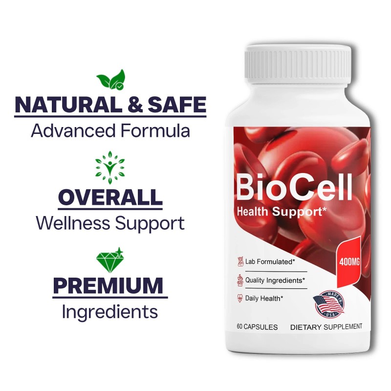 (2 Pack) BioCell Blood Health Support Bio Cell Glycogen Vitamin