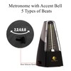 AUPHY Mechanical Metronome with Accent Bell, Classic Shape, Accurate Beat,