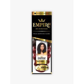 Sensationnel Empire Curly weave hair - deep wave human hair for weaving and sew in styles - Empire Deep Wave (10 inch, 99J)