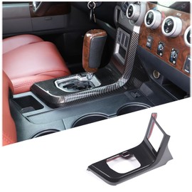 HIRUFAIT Center Console Gear Shift Panel Frame Cover Trim for Toyota Tundra 2007 2008 2009 2010 2011 2012 2013, ABS Material Car Interior Decoriation Accessories (Carbon Fiber Pattern)