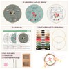 AOTWAN Embroidery Set for Beginners Embroidery Set Adult Floral Pattern