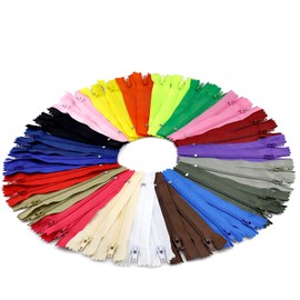 YZSIFRM - Cremalleras de nailon a granel para costura: 10 unidades de monederos de 4 pulgadas, cierre rosa para manualidades