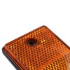 10 x Orange Amber Rectangular Reflectors for Driveway Gate Fence