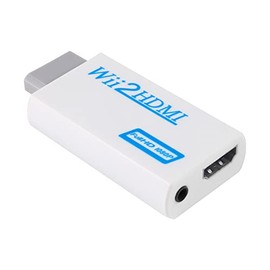 Aokin Wii to HDMI Converter, Wii to HDMI Adapter 1080P 720P Output Video with 3.5mm Audio Jack, fit for Wii Connect HDTV, Monitor - Supports All Wii Display Modes
