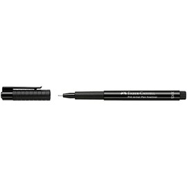 Faber-Castell Pitt Artist Pen XXS 167799 Ink Pen, Line Width 0.05 mm, Colour 199, Black, Pack of 1