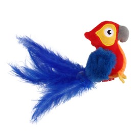 Vealind GiGwi Melody Chaser Pet Bird Interactive Cat Toy Plush Toys for Dogs and Cats (Parrot)