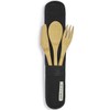 Biome Home Rechusable Bamboo Cutlery Set with Case for Lunch