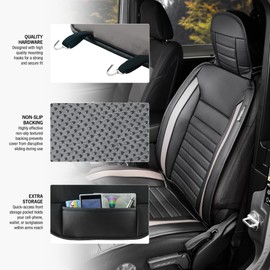 Alpena Masque 63054 Luxury Series Gray Luxury Series Seat Cover, 1 Pack