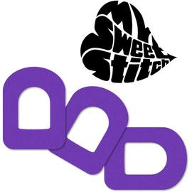 MySweetStitch | Patch for Omnipod Waterproof, Breathable and Skin-Friendly (25 Pieces) | Made in Germany | Outside Ø 95 x 72mm | Purple