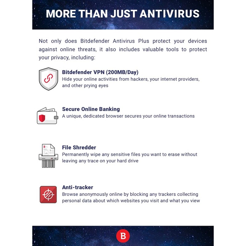 Bitdefender Total Security - 10 Device | 1 year Subscription