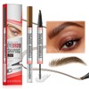 Eyebrow Pencil And Eyebrow Gel Clear, 2 In 1 Microblading