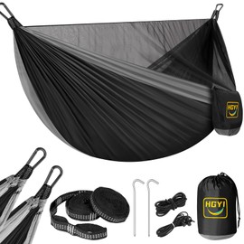Camping Hammock Mosquito Net,Double & Single Portable Hammocks Hammocks with 2 Tree Straps,Hammock Tent for Travel Camping,Camping Accessories for Indoor Outdoor Hiking Backpacking Backyard Beach