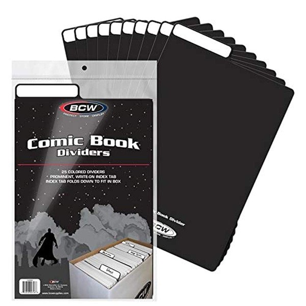 BCW 1-CD-BLK Comic Book Dividers-Black