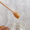 DESIOLE 4Pcs Wooden Honey Dipper Sticks, 6.3 Inch Honey Comb