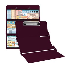 Whitecoat Clipboard® Trifold - Wine Medical Edition