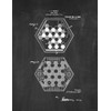 Chinese Checkers Game Patent Print Chalkboard (24" x 36") M14322