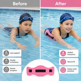 3-Pack EVA Swim Training Belts for Pool Practice – Adjustable Buoyancy Support for Adults & Kids
